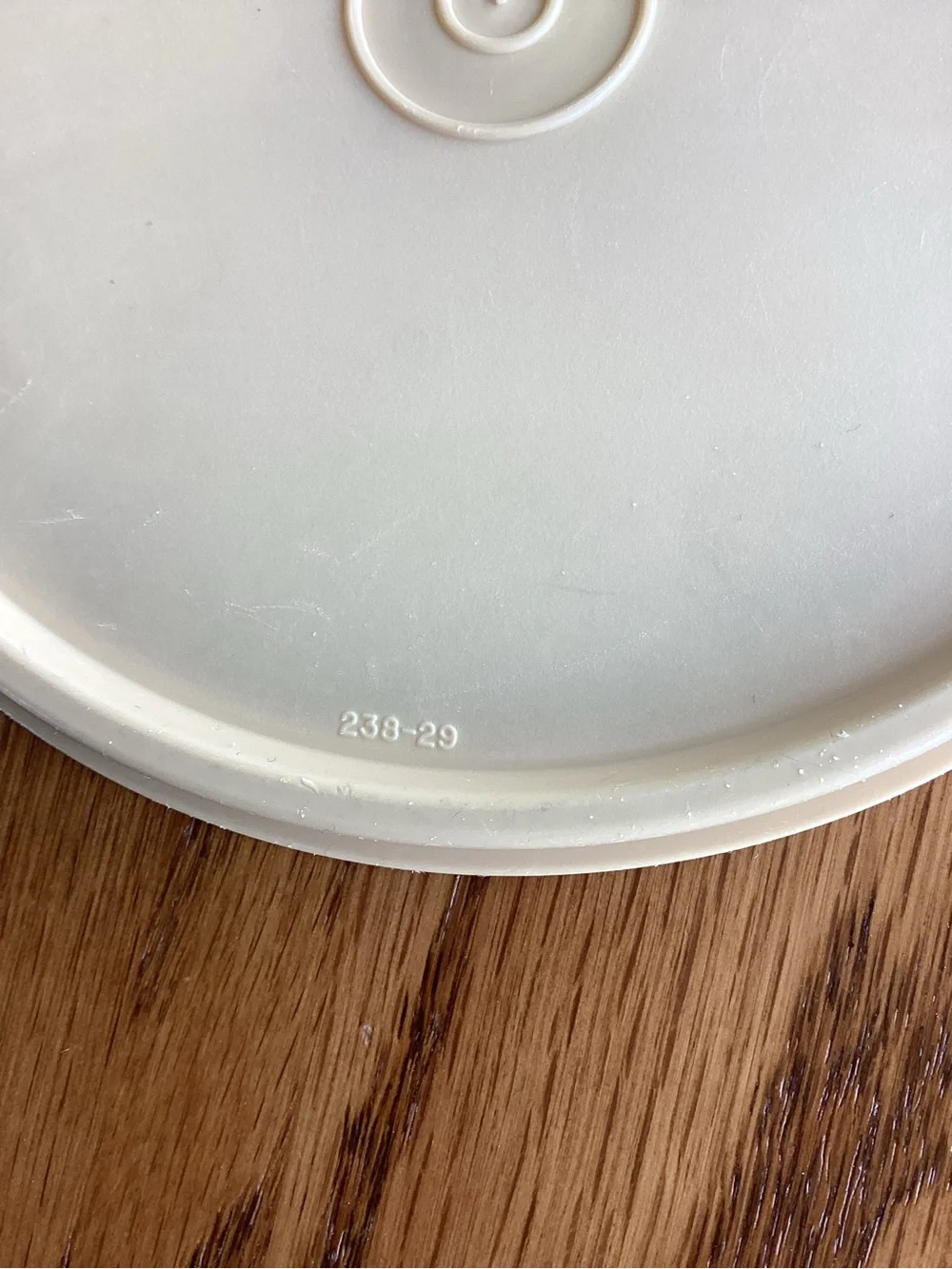 Set of 2 Vintage 1970’s Round Sheer Storage Containers